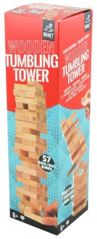 Braet Grote Toren - Hout - 29x7,5x7,5 Cm 1 Braet Grote Toren - Hout - 29x7,5x7,5 Cm