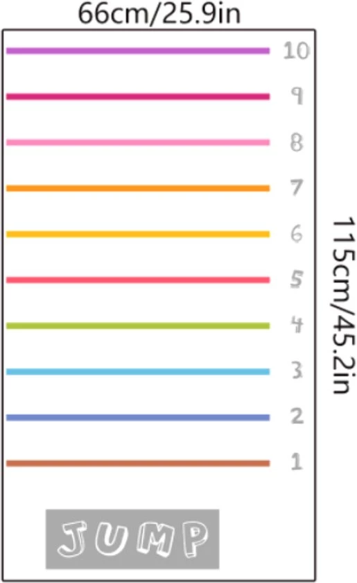 Merkloos Vloerstickers Verspringen - Sport En Spel - Verspringen - Beweegspel Voor Kinderen - Motoriek Speelgoed - Educatief - Blijderij 2 Merkloos Vloerstickers Verspringen - Sport En Spel - Verspringen - Beweegspel Voor Kinderen - Motoriek Speelgoed - Educatief - Blijderij - Afbeelding 2