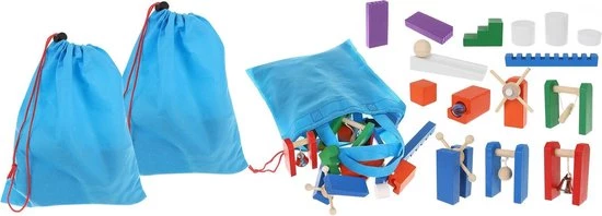 Merkloos XXL Gekleurde Houten Dominostenen Set - Met 1080 Domino Stenen & 45 Elementen - Dominoset 1131-Delig 6 Merkloos XXL Gekleurde Houten Dominostenen Set - Met 1080 Domino Stenen & 45 Elementen - Dominoset 1131-Delig - Afbeelding 6