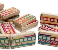 BS Domino Treinen - Hout - Vanaf 3 Jaar - Educatief