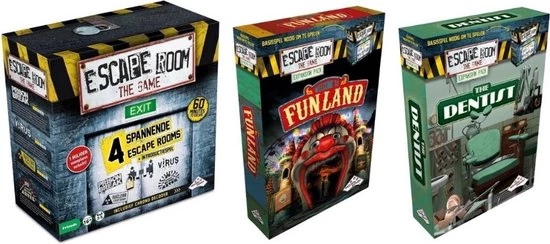 Identity Games Spellenbundel - 3 Stuks - Escape Room - Basisspel & Uitbreidingen The Dentist & Funland 1 Identity Games Spellenbundel - 3 Stuks - Escape Room - Basisspel & Uitbreidingen The Dentist & Funland