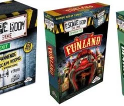 Merkloos Spellenbundel - Escape Room - 3 Stuks - Basisspel & Uitbreidingen The Dentist & Funland