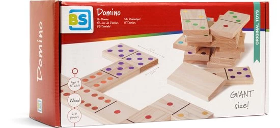 BS Toys Domino - Gekleurd - Extra Groot 6 BS Toys Domino - Gekleurd - Extra Groot - Afbeelding 6