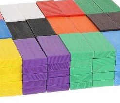 Woodtoys XL Domino Hout Set - 360 Stuks - Puzzel - Domino Stenen - Diverse Kleuren - Vloerspel - Speelgoed Voor Jongens - Speelgoed Voor Meisjes - Klassiek Spel - Cadeau Kind -Vloerspellen Verkoop 550x275 1