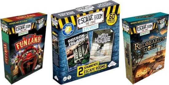 Identity Games Uitbreidingsbundel - 3 Stuks - Escape Room - Funland & Mad House & Redbeard's Gold 1 Identity Games Uitbreidingsbundel - 3 Stuks - Escape Room - Funland & Mad House & Redbeard's Gold