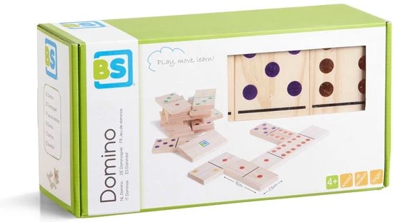 BS Toys Domino - Gekleurd - Extra Groot 5 BS Toys Domino - Gekleurd - Extra Groot - Afbeelding 5