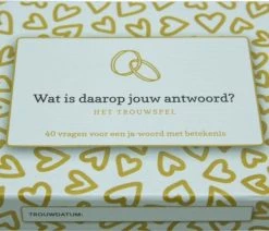 Waarachtig Wat Is Daarop Jouw Antwoord - Het Trouwspel -Vloerspellen Verkoop 550x332