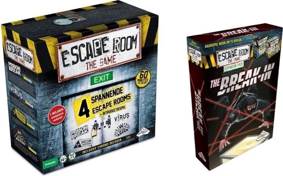 Identity Games Spellenbundel - 2 Stuks - Escape Room - The Game Basisspel & Uitbreiding The Break-in 1 Identity Games Spellenbundel - 2 Stuks - Escape Room - The Game Basisspel & Uitbreiding The Break-in