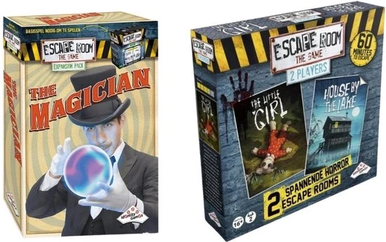 Identity Games Uitbreidingsbundel - Escape Room - 2 Stuks - Uitbreiding Magician & Uitbreiding 2 Player Horror 1 Identity Games Uitbreidingsbundel - Escape Room - 2 Stuks - Uitbreiding Magician & Uitbreiding 2 Player Horror