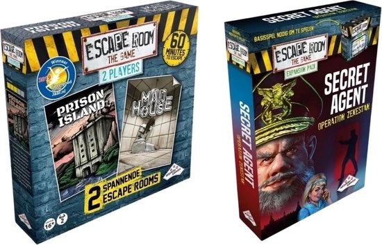 Identity Games Uitbreidingsbundel - Escape Room - 2 Stuks - Uitbreiding Mad House & Uitbreiding Secret Agent 1 Identity Games Uitbreidingsbundel - Escape Room - 2 Stuks - Uitbreiding Mad House & Uitbreiding Secret Agent