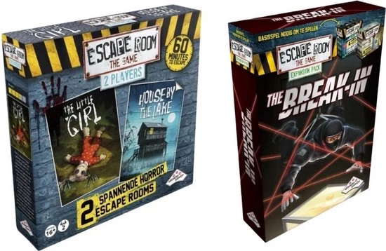 Identity Games Uitbreidingsbundel - 2 Stuks - Escape Room - The Break-in & 2 Players Horror 1 Identity Games Uitbreidingsbundel - 2 Stuks - Escape Room - The Break-in & 2 Players Horror