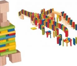 Woody Domino Rally 200 Stenen 90653