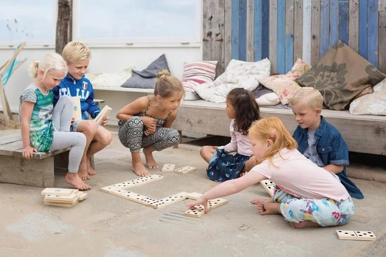 BS Toys Domino - Gekleurd - Extra Groot 2 BS Toys Domino - Gekleurd - Extra Groot - Afbeelding 2