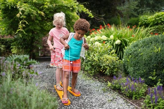 BS Toys Houten Loopski's Voor Twee Personen 4 BS Toys Houten Loopski's Voor Twee Personen - Afbeelding 4