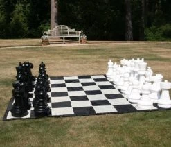 New Tuin Schaken XXXL Schaakmat - 262x262 Cm - Nylon -Vloerspellen Verkoop 550x366 82