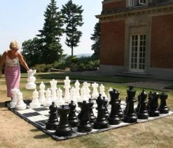 New Tuin Schaken XXXL Schaakmat - 262x262 Cm - Nylon -Vloerspellen Verkoop 550x366 83