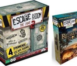 Merkloos Spellenbundel - Escape Room - 2 Stuks - The Game Basisspel 2 & Uitbreiding Redbeard's Gold