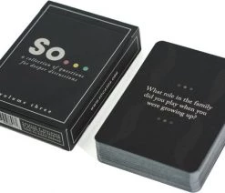 So Cards: A Collection Of Questions For Deeper Discussions (Volume Three) -Vloerspellen Verkoop 550x374 1