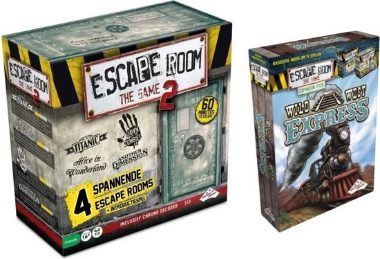 Identity Games Spellenbundel - Escape Room - 2 Stuks - The Game Basisspel 2 & Uitbreiding Wild West Express 1 Identity Games Spellenbundel - Escape Room - 2 Stuks - The Game Basisspel 2 & Uitbreiding Wild West Express