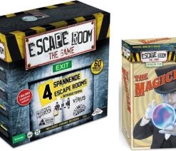 Merkloos Spellenbundel - Escape Room - 2 Stuks - The Game Basisspel & Uitbreiding The Magician