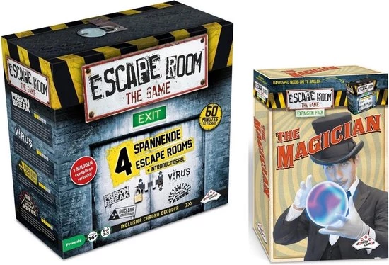 Merkloos Spellenbundel - Escape Room - 2 Stuks - The Game Basisspel & Uitbreiding The Magician 1 Merkloos Spellenbundel - Escape Room - 2 Stuks - The Game Basisspel & Uitbreiding The Magician
