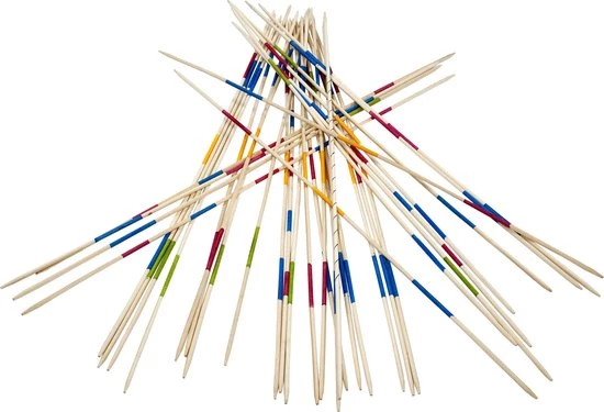 BS Mikado - Grote Stokken - Hout - Buitenspeelgoed - Familiespel 4 BS Mikado - Grote Stokken - Hout - Buitenspeelgoed - Familiespel - Afbeelding 4