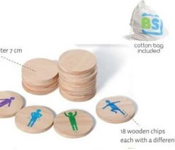 BS Toys Moves! Denkspel - Actief Beweeg Spel Vanaf 6 Jaar - Houten Kaarten - Kinderspeelgoed -Vloerspellen Verkoop 550x386