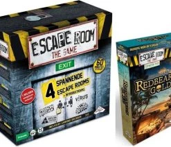 Merkloos Spellenbundel - Escape Room - 2 Stuks - The Game Basisspel & Uitbreiding Redbeard's Gold