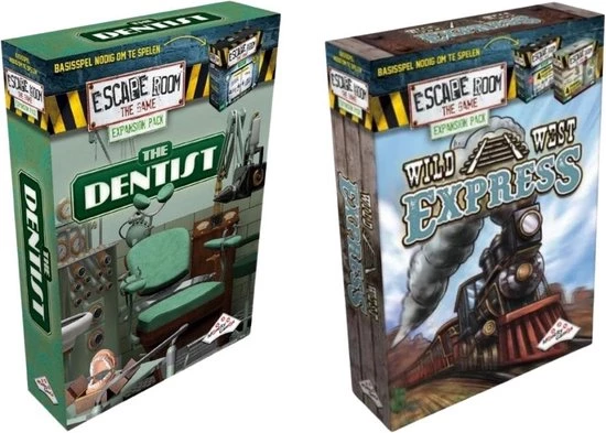 Identity Games Uitbreidingsbundel - Escape Room - 2 Stuks - Uitbreiding The Dentist & Uitbreiding Wildwest 1 Identity Games Uitbreidingsbundel - Escape Room - 2 Stuks - Uitbreiding The Dentist & Uitbreiding Wildwest