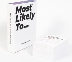 Most Likely To? Most Likely To IJsbreker Editie - Partyspel Met 220 Vragen - Nederlands & Engels Kaartspel -Vloerspellen Verkoop 550x395 2