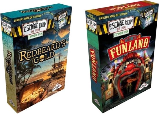 Identity Games Uitbreidingsbundel - Escape Room - 2 Stuks - Uitbreiding Funland & Uitbreiding Redbeard's Gold 1 Identity Games Uitbreidingsbundel - Escape Room - 2 Stuks - Uitbreiding Funland & Uitbreiding Redbeard's Gold