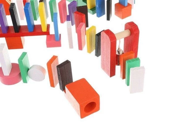 Kruzzel Domino Stenen - 360 Stuks - Domino Hout Set - Diverse Kleuren - Puzzel - Vloerspel - Speelgoed - Cadeau Kind 2 Kruzzel Domino Stenen - 360 Stuks - Domino Hout Set - Diverse Kleuren - Puzzel - Vloerspel - Speelgoed - Cadeau Kind - Afbeelding 2