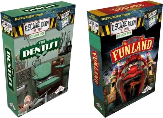 Identity Games Uitbreidingsbundel - Escape Room - 2 Stuks - Uitbreiding The Dentist & Uitbreiding Funland 1 Identity Games Uitbreidingsbundel - Escape Room - 2 Stuks - Uitbreiding The Dentist & Uitbreiding Funland