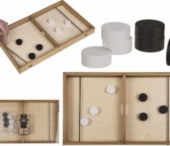 Merkloos Sjoelbak - Sling Puck Houten Bordspel