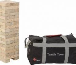 Ubergames Stapeltoren Spel, Tot 90 Cm Hoog, ECO Pijnbomenhout Top Kwaliteit