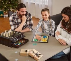 Playtive Houten Bordspel 10-in-1 - Houten Box Met 10 Spelletjes - Aanbevolen Leeftijd: Vanaf 6 Jaar - Speelplezier Voor Het Hele Gezin - Voor 1 Tot 6 Spelers -Vloerspellen Verkoop 550x412 32