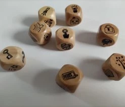 Merkloos Verhaaldobbelstenen - 9 Houten Dobbelstenen Met Plaatjes - Inclusief Handig Opbergzakje - Stimuleert De Taalontwikkeling - Woordenschat - Spelvorm - Voor Kinderen - Educatief Materiaal - Voor Zowel Op School Als Thuis