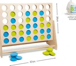 BS Toys 4 Bij Elkaar - Strategisch Spel Vanaf 6 Jaar - Geschikt Voor 2 Spelers - Groen/Blauw -Vloerspellen Verkoop 550x421
