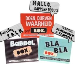 Kletspot Bla Bla BOX -Vloerspellen Verkoop 550x431 2