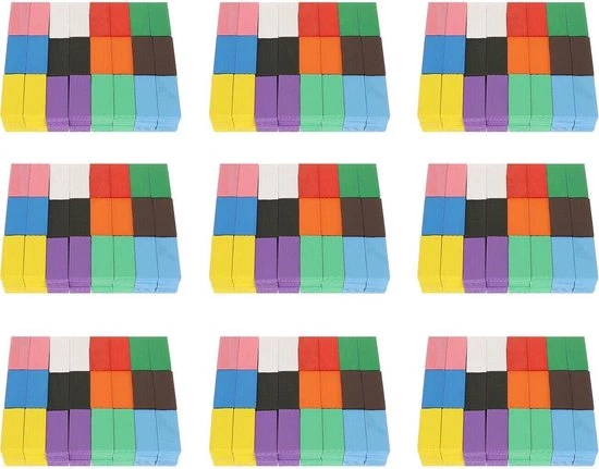 Merkloos XXL Gekleurde Houten Dominostenen Set - Met 1080 Domino Stenen & 45 Elementen - Dominoset 1131-Delig 5 Merkloos XXL Gekleurde Houten Dominostenen Set - Met 1080 Domino Stenen & 45 Elementen - Dominoset 1131-Delig - Afbeelding 5
