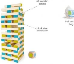 BS Toys Grote Toren Spel - Toren Bouwen Speelgoed - Balanstoren - Stapeltoren - Kinderspeelgoed Vanaf 3 Jaar -Vloerspellen Verkoop 550x434