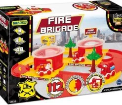 Wader 53510 Play Tracks City Fire Brigade Brandweerset