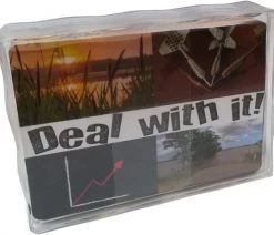 Merkloos Gesprekskaarten 'Deal With It!' -Vloerspellen Verkoop 550x453