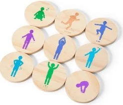 BS Toys Moves! Denkspel - Actief Beweeg Spel Vanaf 6 Jaar - Houten Kaarten - Kinderspeelgoed -Vloerspellen Verkoop 550x465