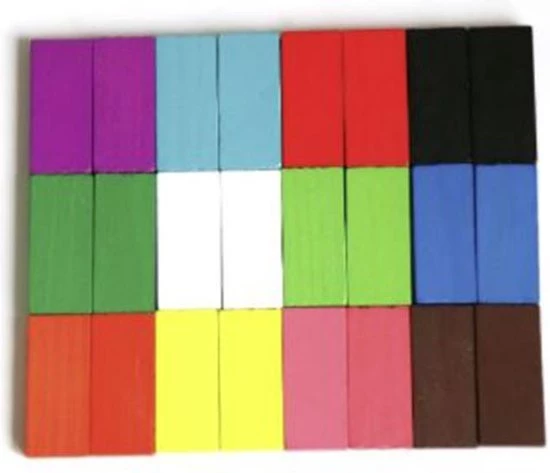 MIK Trading Houten Domino Stenen Voor Kinderen - 120 Stuks Set 2 MIK Trading Houten Domino Stenen Voor Kinderen - 120 Stuks Set - Afbeelding 2