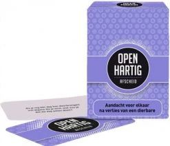 Open Up! Openhartig Afscheid - Kaartspel - Aandacht Voor Elkaar Na Verlies Van Een Dierbare