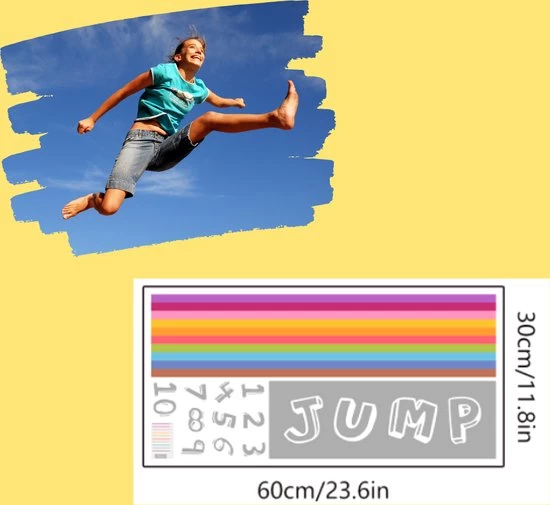 Merkloos Vloerstickers Verspringen - Sport En Spel - Verspringen - Beweegspel Voor Kinderen - Motoriek Speelgoed - Educatief - Blijderij 4 Merkloos Vloerstickers Verspringen - Sport En Spel - Verspringen - Beweegspel Voor Kinderen - Motoriek Speelgoed - Educatief - Blijderij - Afbeelding 4