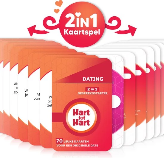 Hart Tot Hart Dating - 2-in-1 Date Spel - Leuke Gesprekskaarten Voor Een Date Night - Dating Vragenspel - Date Spel Vragen - Relatie Kaartspel - Relatiespel Volwassenen - Gespreksstarters - Dating Spel Voor Een Openhartig Gesprek 2 Hart Tot Hart Dating - 2-in-1 Date Spel - Leuke Gesprekskaarten Voor Een Date Night - Dating Vragenspel - Date Spel Vragen - Relatie Kaartspel - Relatiespel Volwassenen - Gespreksstarters - Dating Spel Voor Een Openhartig Gesprek - Afbeelding 2