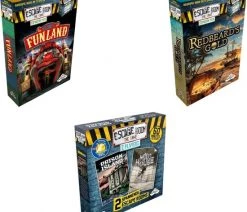 Merkloos Escape Room Uitbreidingsbundel - 3 Stuks - Funland & Mad House & Redbeard's Gold