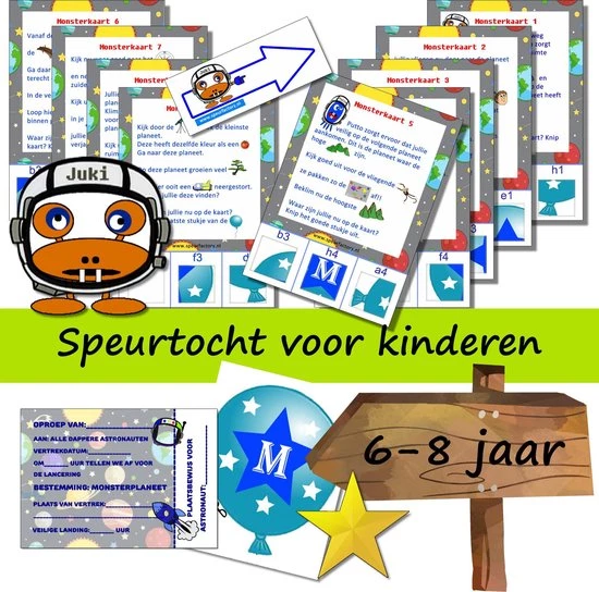 Speurfactory Speurtocht Voor Kinderen - De Ruimtemonsters En De Vallende Ster - 6 T/m 8 Jaar - Kinderfeestje - Speurtocht - Speurpakket 1 Speurfactory Speurtocht Voor Kinderen - De Ruimtemonsters En De Vallende Ster - 6 T/m 8 Jaar - Kinderfeestje - Speurtocht - Speurpakket